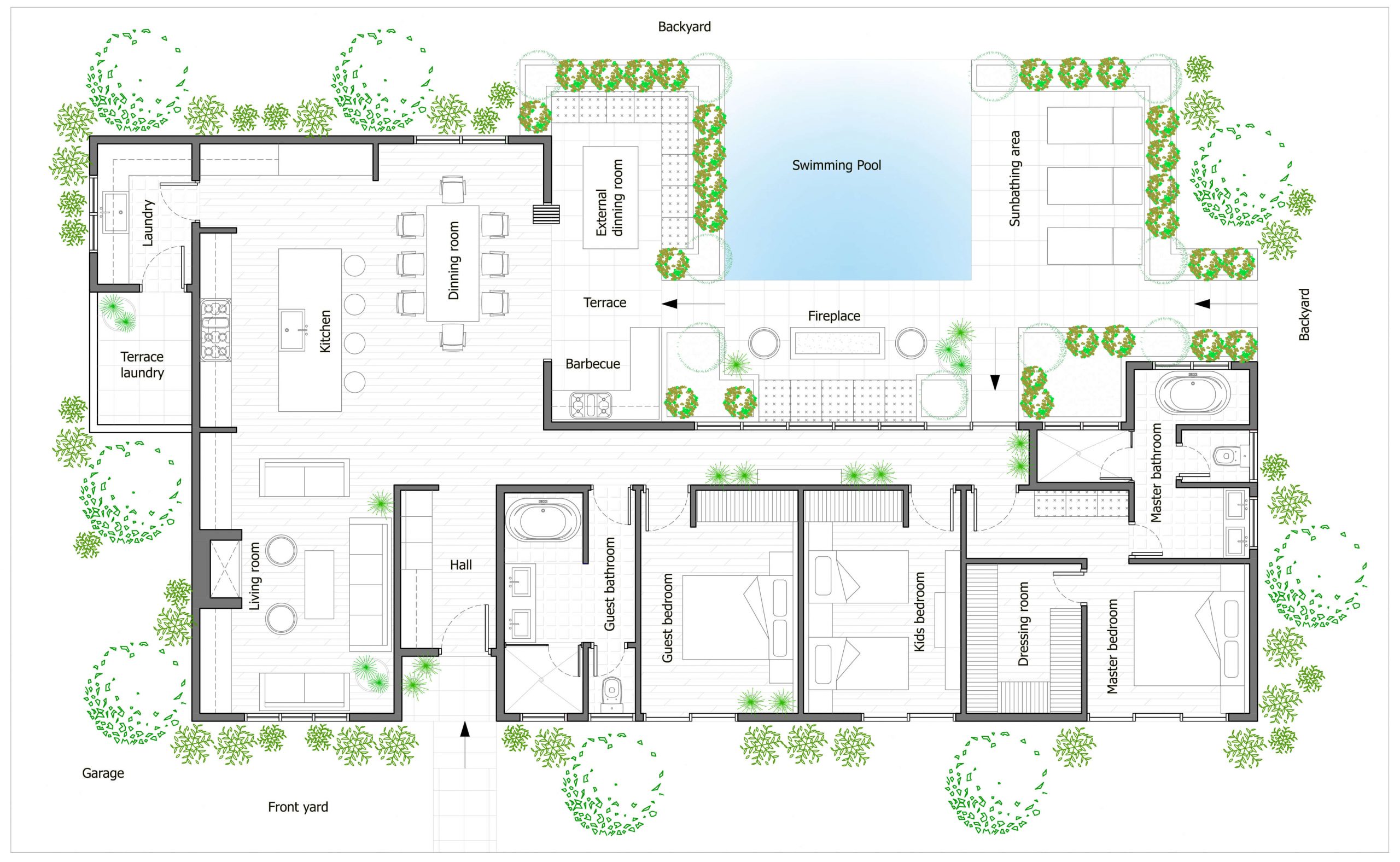 A increidible luxury home plans