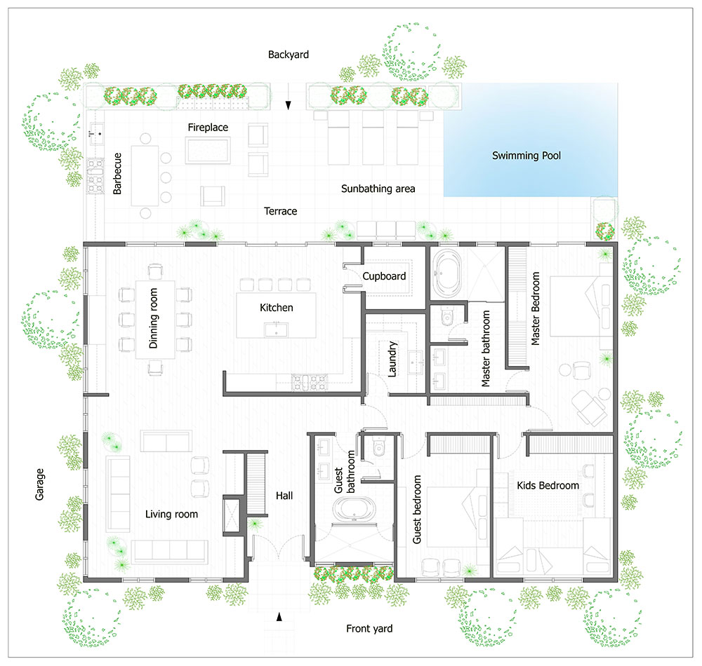 blueprint for luxury home