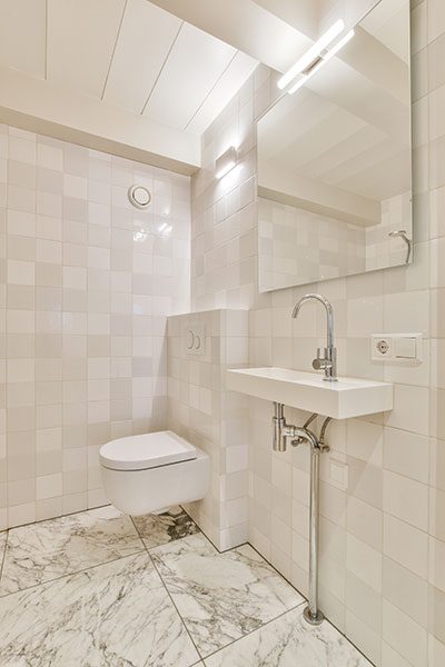 small bath and toilet