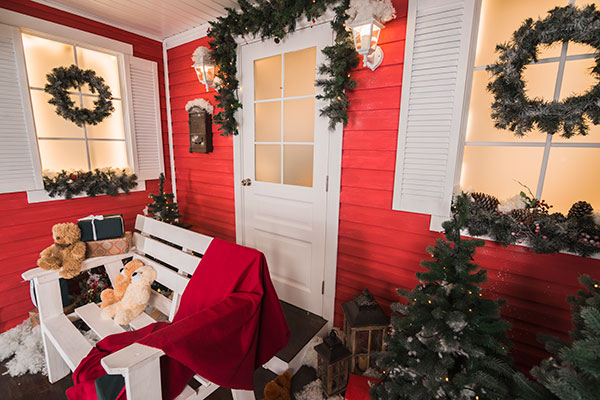 winter front porch decor
