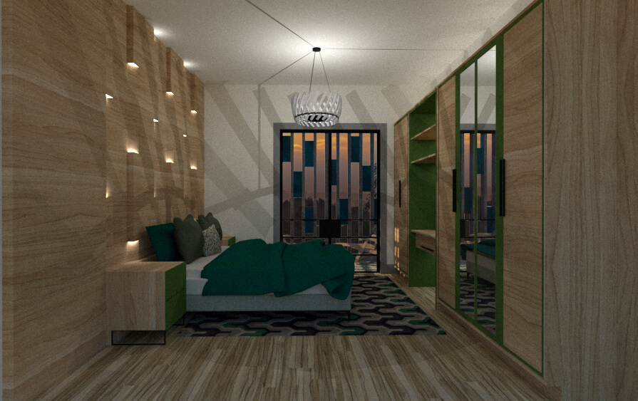 guest room bed