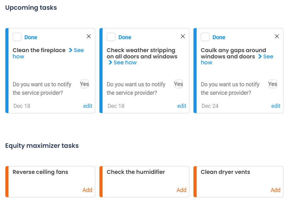 maintenance tasks