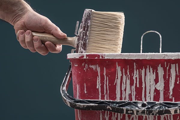 painting a wall