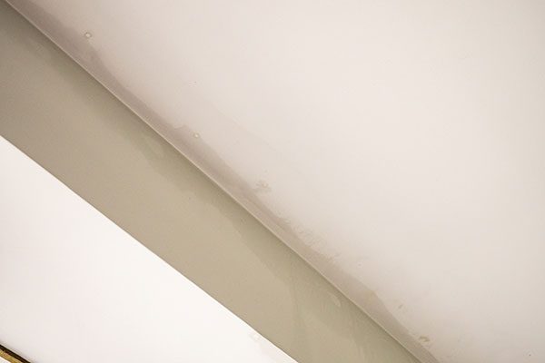 water stain in ceiling