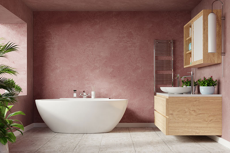 pink bathroom