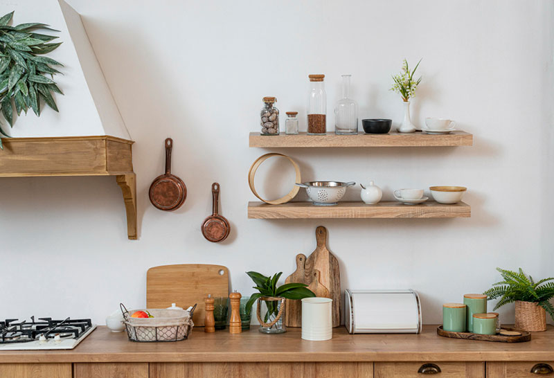 kitchen shelves