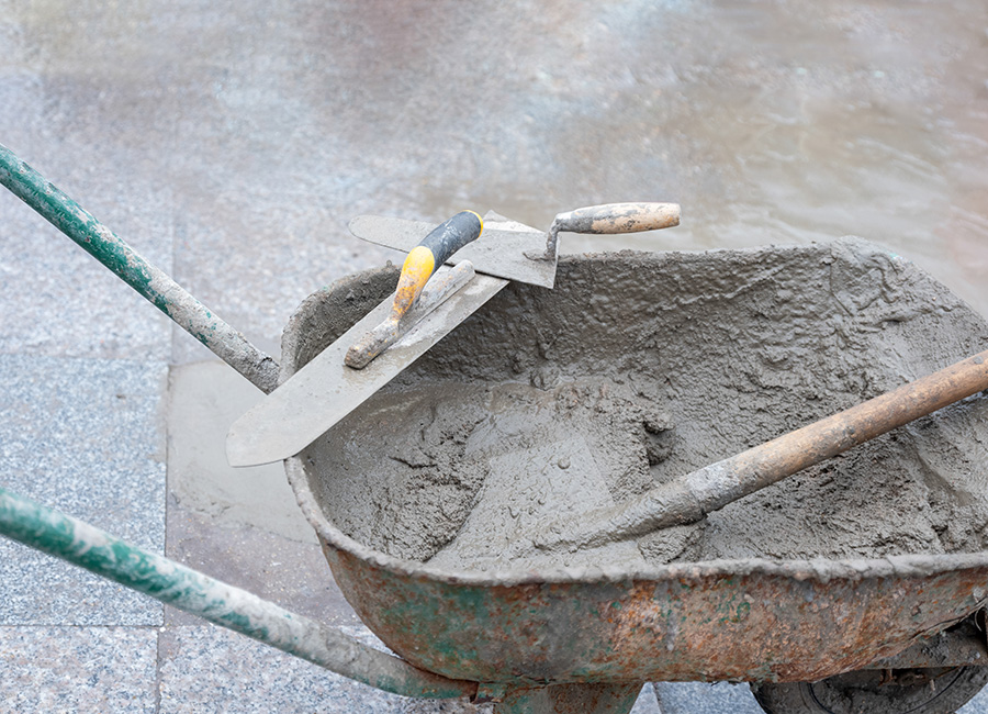 mixing concrete tools