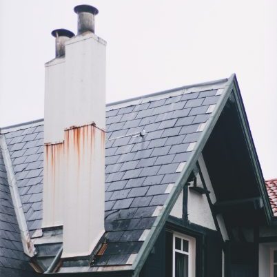 Rusted chimney