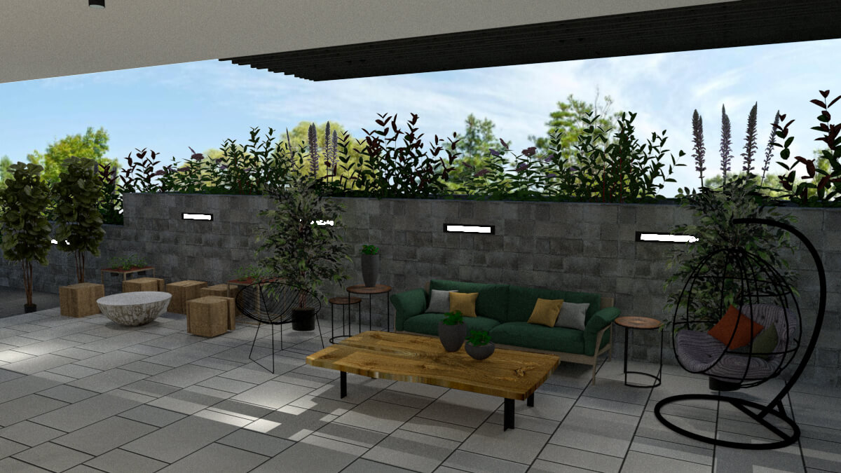 furniture for outdoor spaces Terrace design covered