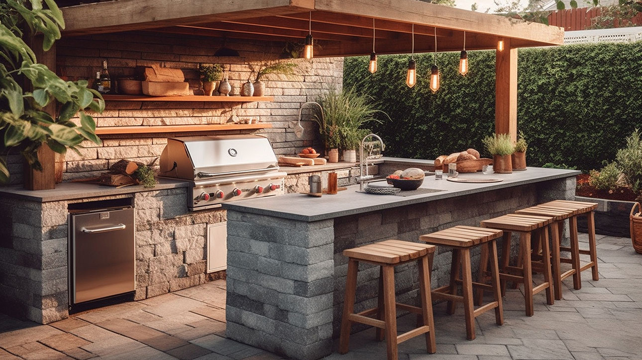 Outdoor kitchen designs plans hotsell