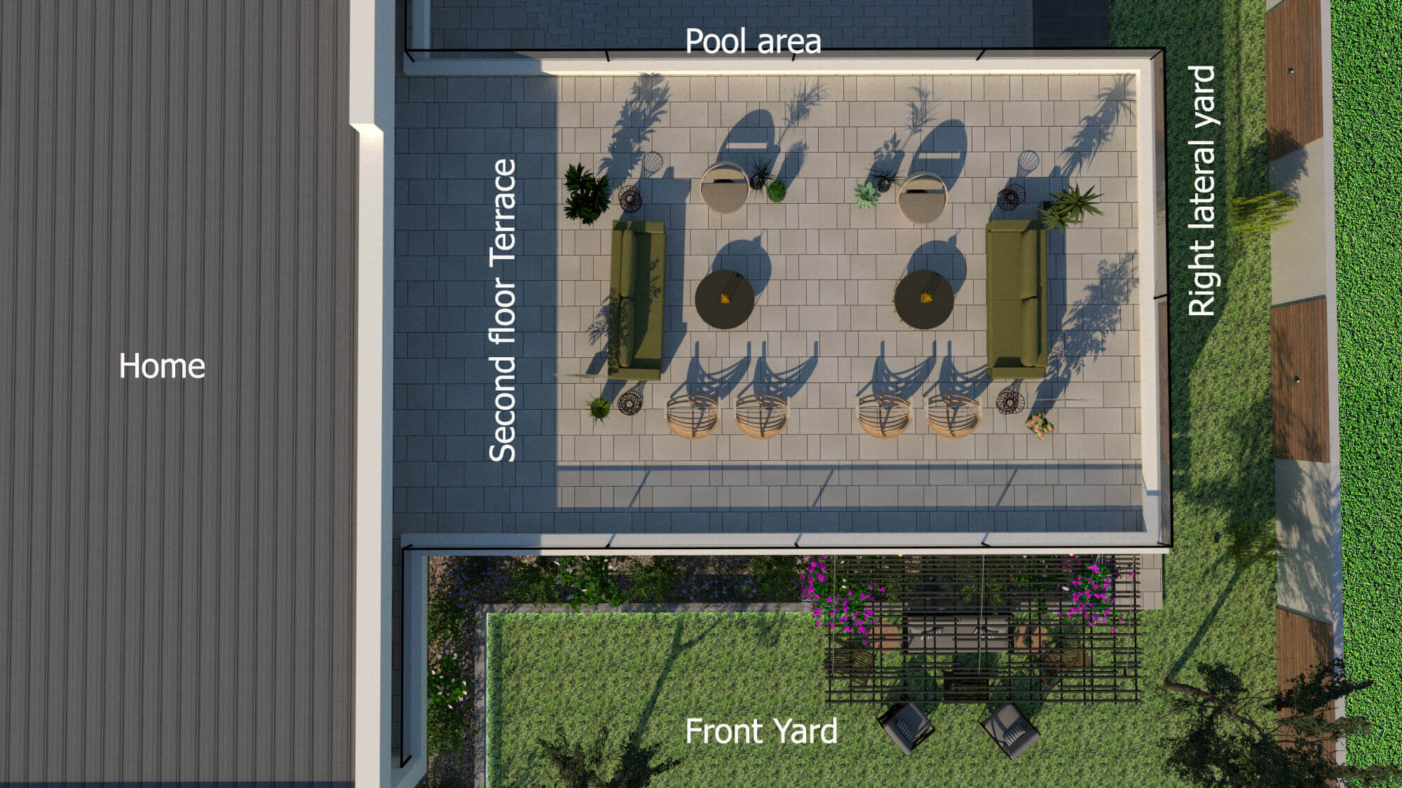 Elevated terrace floor plans