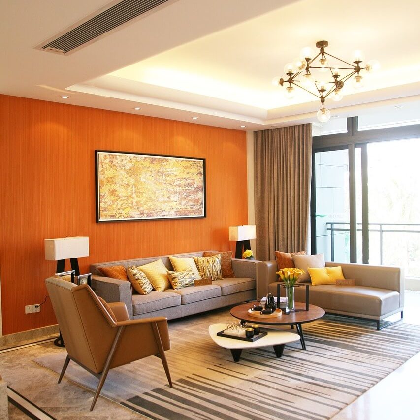 autumn colors in a room