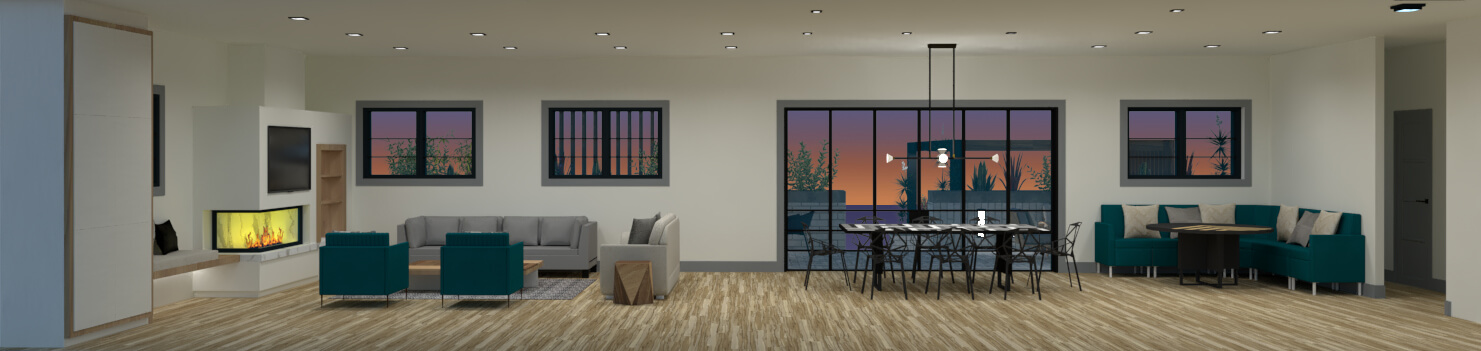 Luxury open concept full View of the access