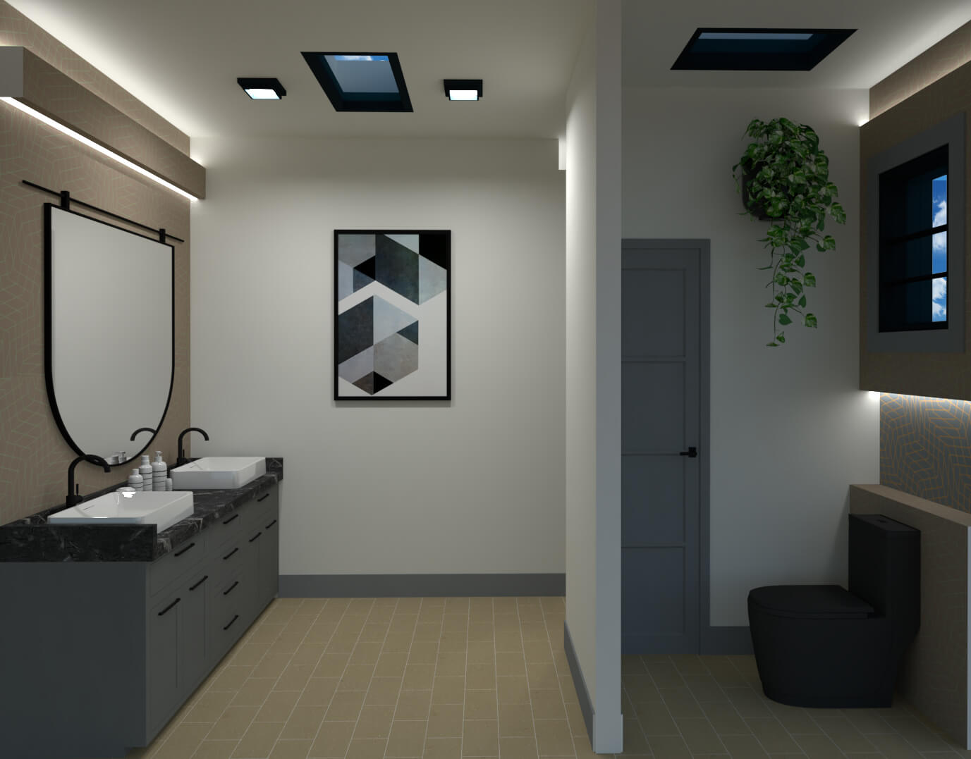 Full view of bathroom