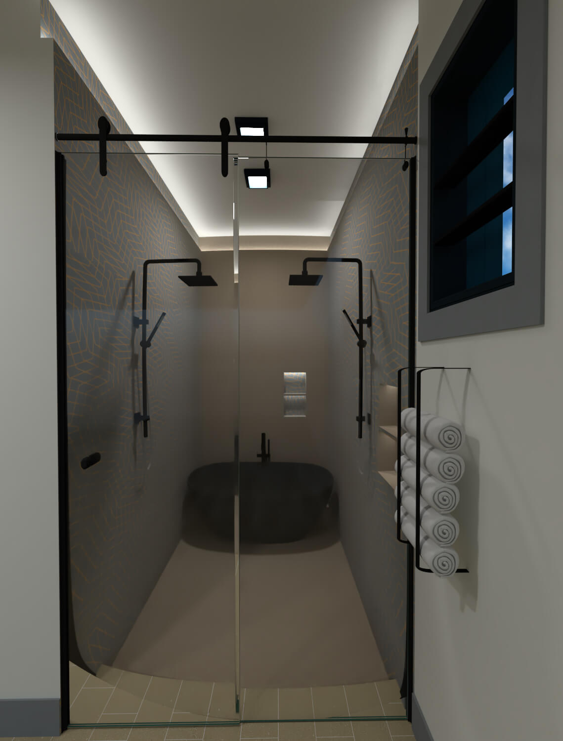 bathtub section
