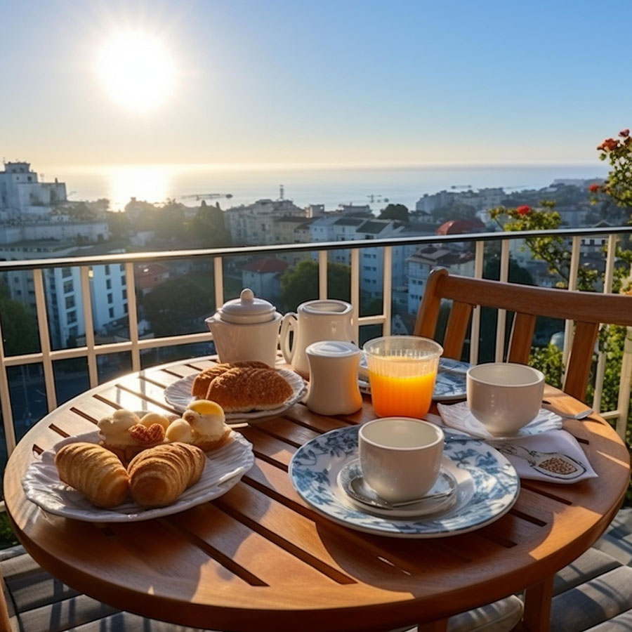 breakfast balcony