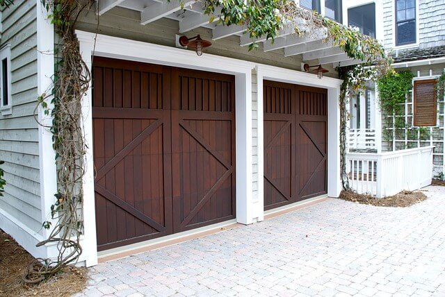 wooden garage doors