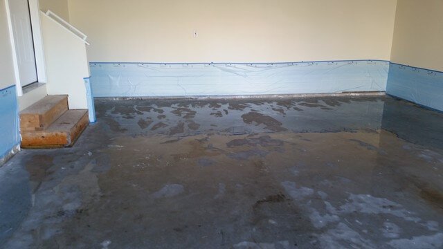 taping plastic sheeting with painter’s tape