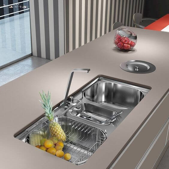 Triple Basin Kitchen Sink