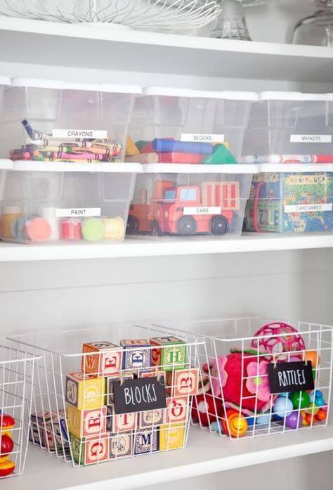 Organized kids room