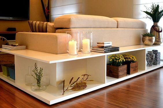 storage behind couch