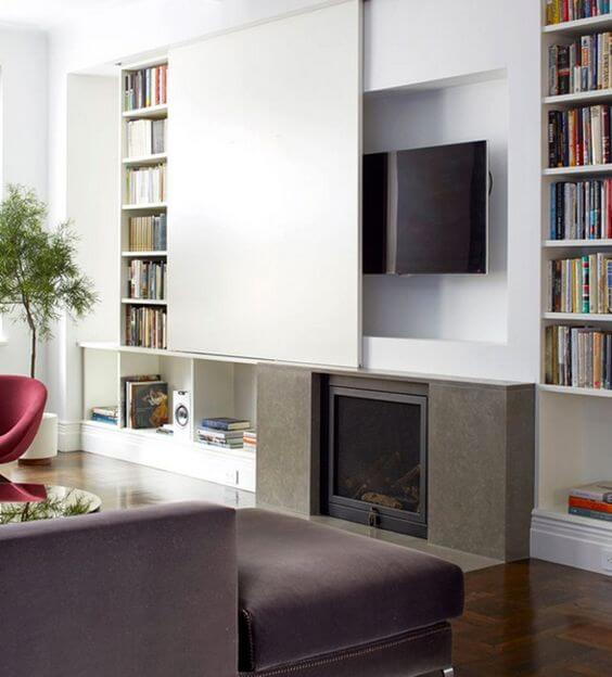 hidden television units