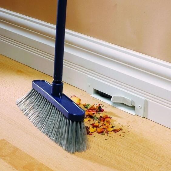 Vacuuming Baseboards