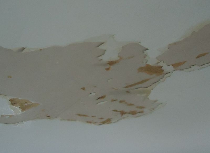 damaged ceiling