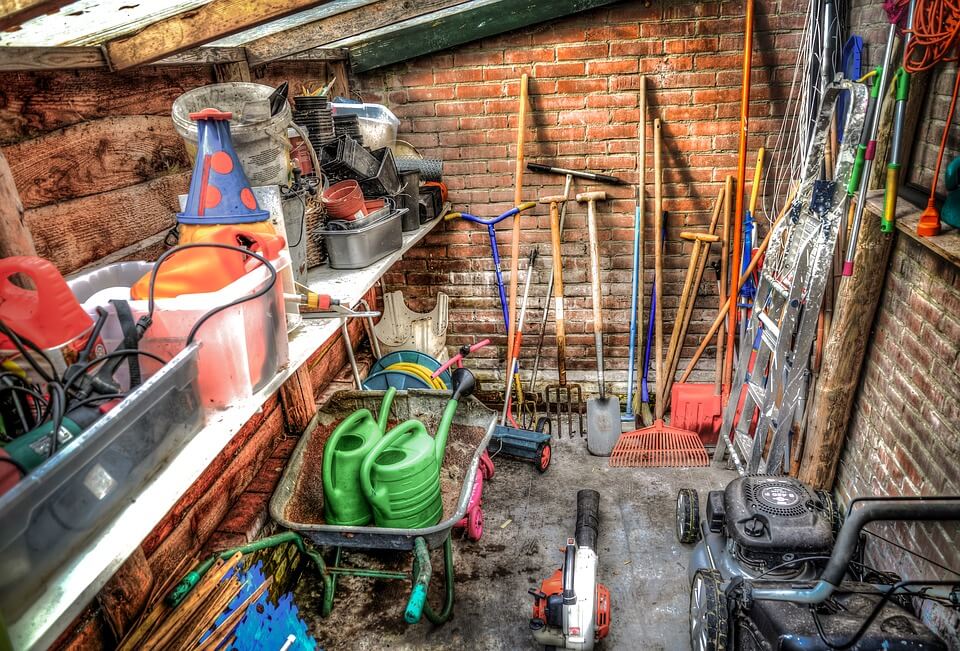garden tools shed