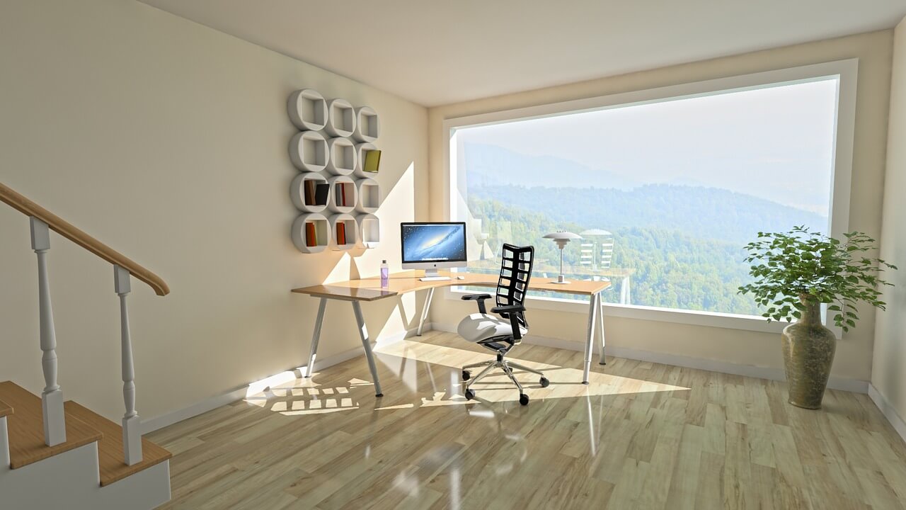 natural light in home office