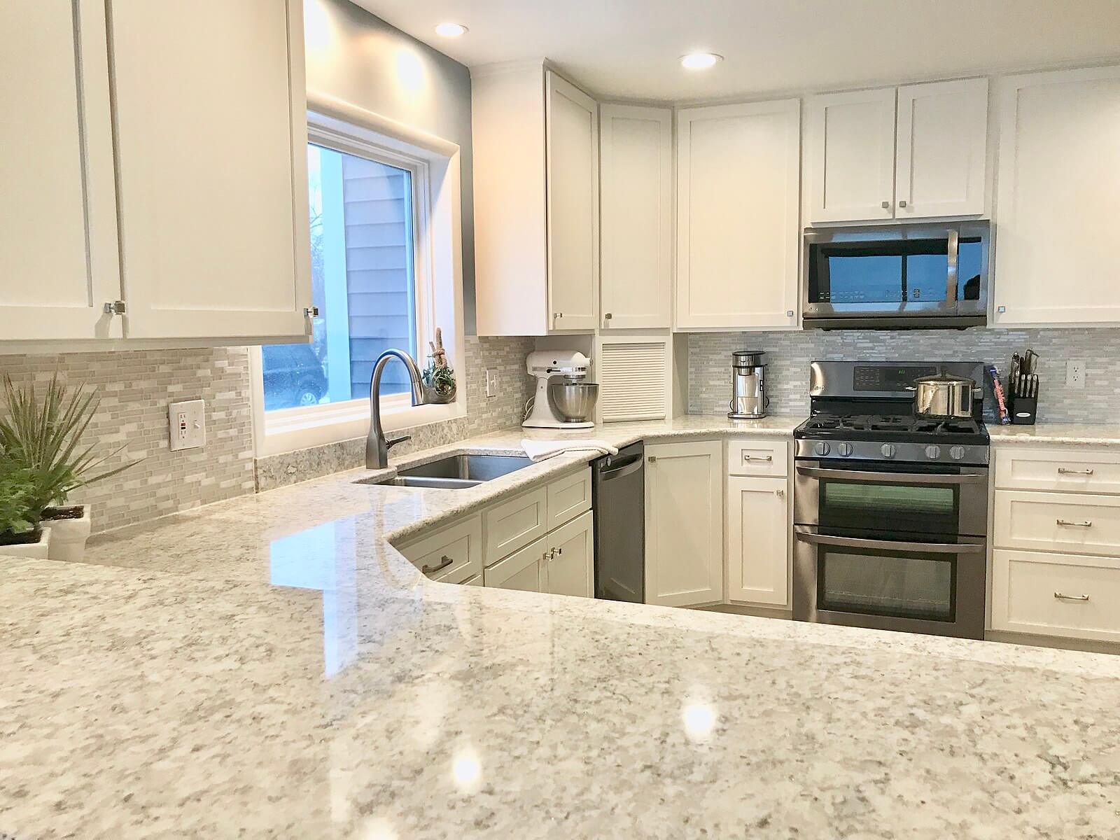 white quartz countertops KUKUN
