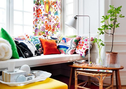 interior design with color splash