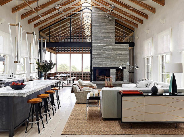 Kitchen and living room