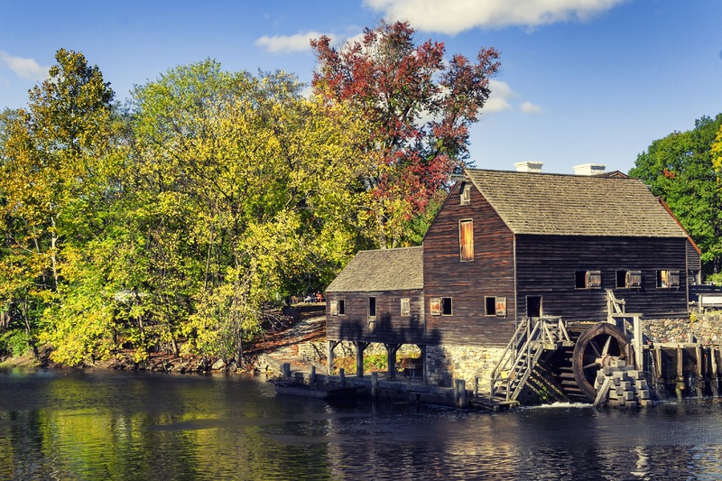 landscape and house
