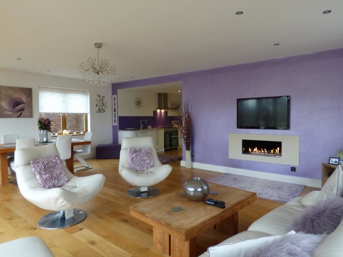 lavender color living room