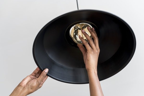 remove broken light bulb
