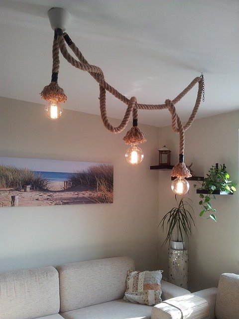 Living room deals rope lighting