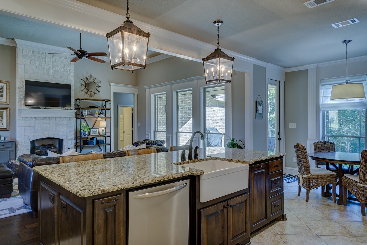 kitchen semi-rustic