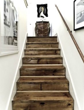 Rustic Wooden Staircase