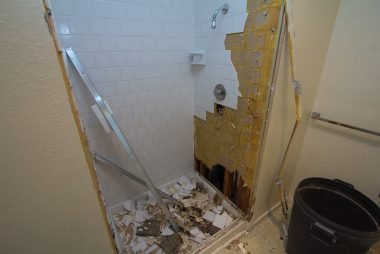 Bathroom gutting