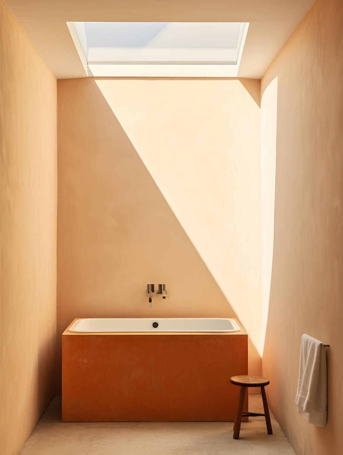 Small bathroom space with modern style furniture