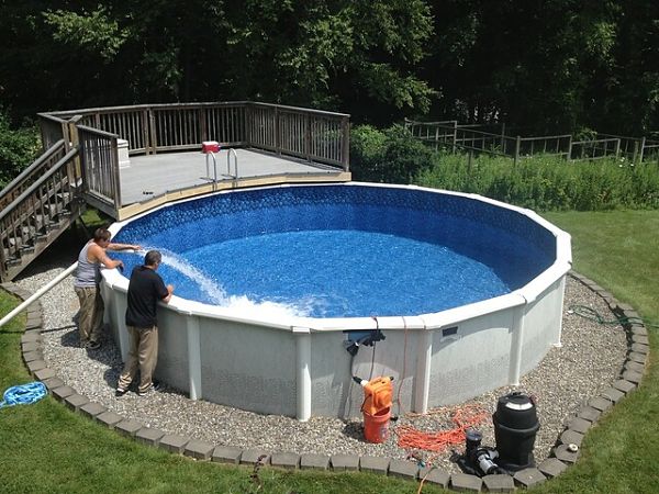 Above Ground Pool Landscaping Ideas Tips, Landscaping Around Above Ground Pool Area