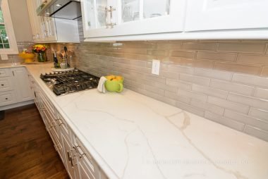 Marble kitchen countertop