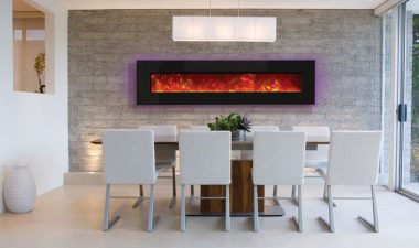 Electric fireplace design
