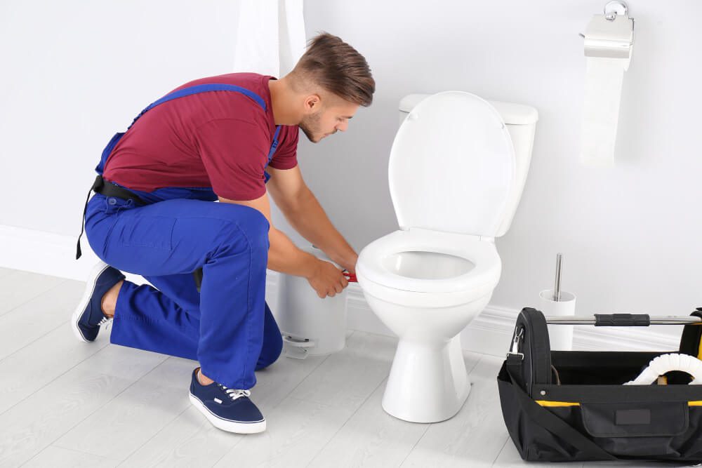 installing a toilet