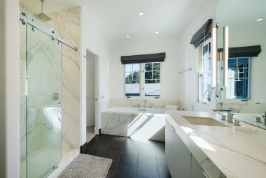 Marble bathroom countertops