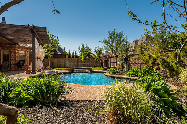 pool landscaping plants