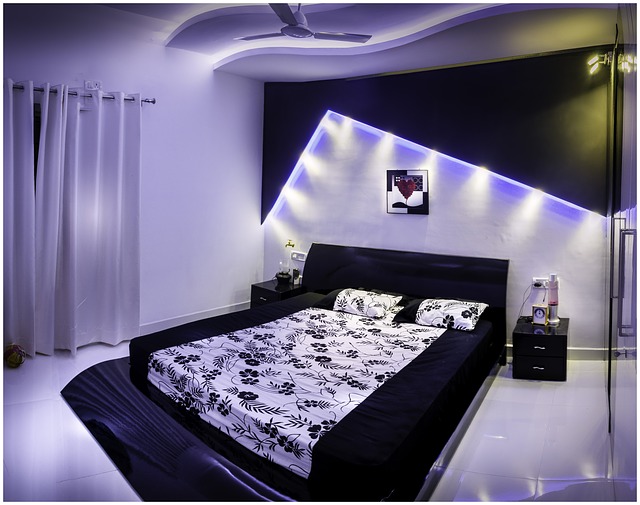 False ceiling with indirect lighting
