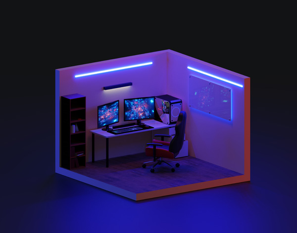 Building My DREAM Gaming Setup/ Room 