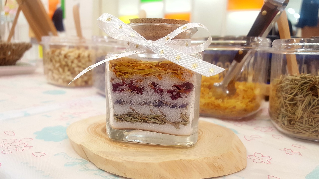 Potpourri with herbs and salt image